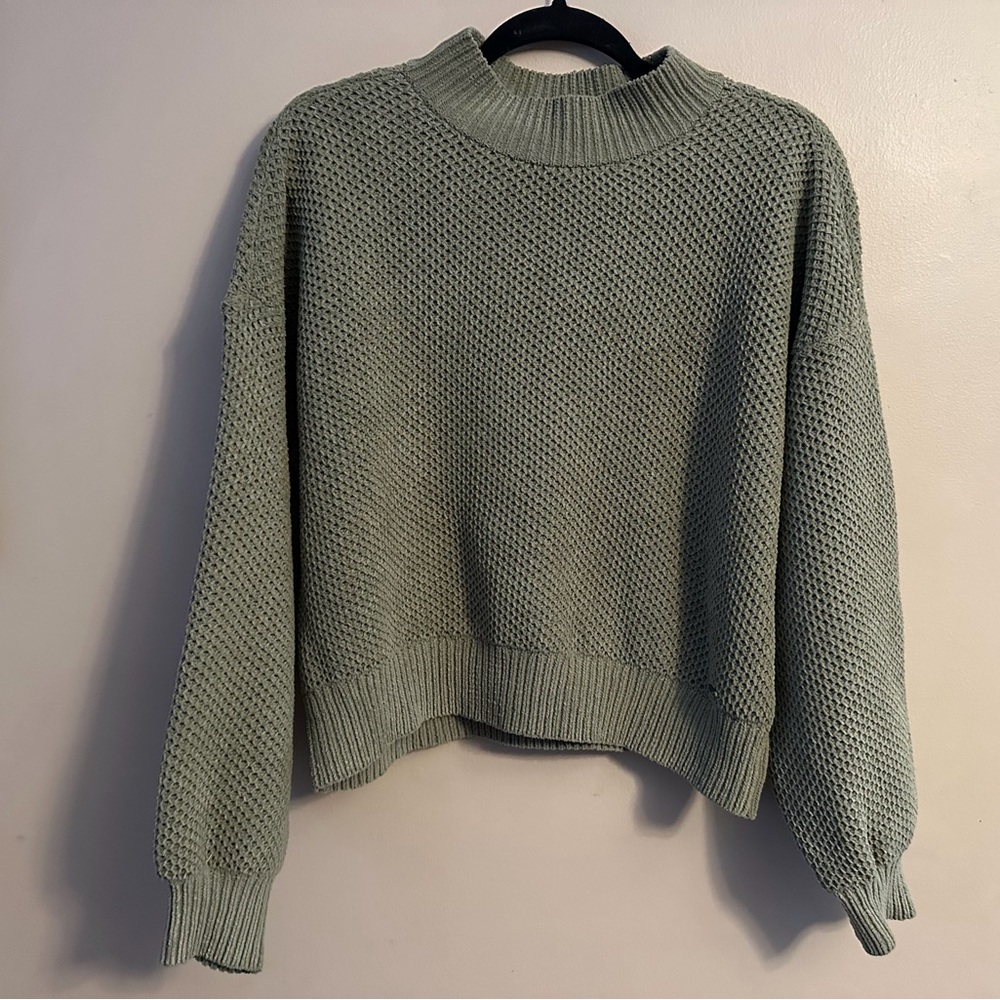 Hollister Olive Knit  Sweater